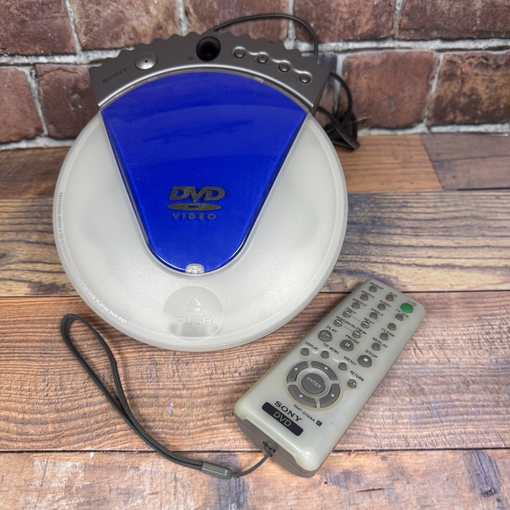 Sony DVP-PQ1 CD/DVD Player Compact With Remote Retro MP3 Compatible -READ